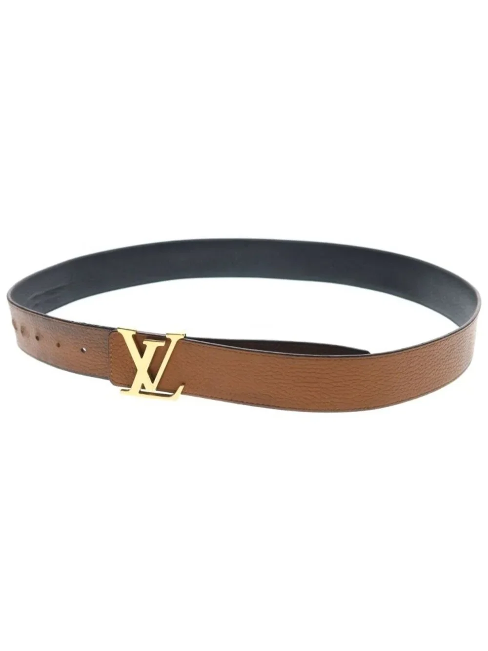 Louis Vuitton LV Initial Ceinture Reversible Leather 40 Black Brown Belt